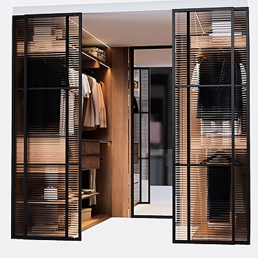 Modern Wardrobe with Versatile Features 3D model image 1 