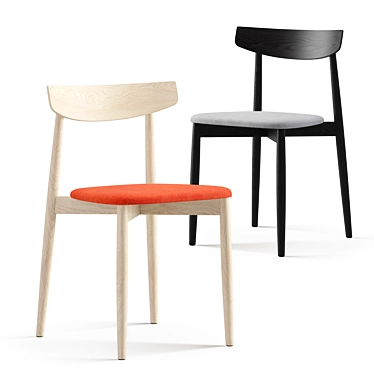 Modern Miniforms Claretta Chairs 3D model image 1 