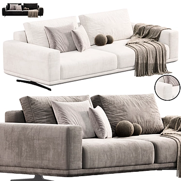 Modern Zillis Sofa by skdesign 3D model image 1 