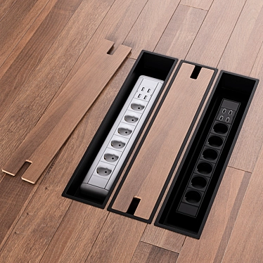 Concealed Floor Socket Kit 3D model image 1 