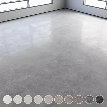 Polished Concrete Floor Kit 3D model image 1 