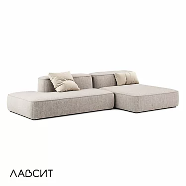 Lavsit Leman Modular Deep Sofa 3D model image 1 