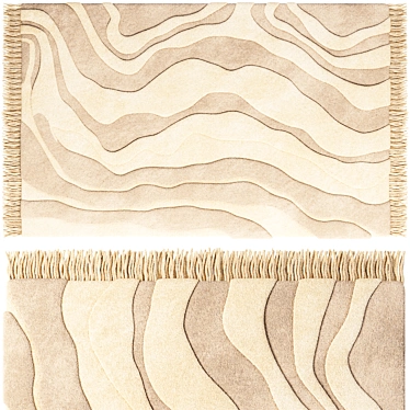 Tufted Sierra Rug: Luxe Textured Accent 3D model image 1 