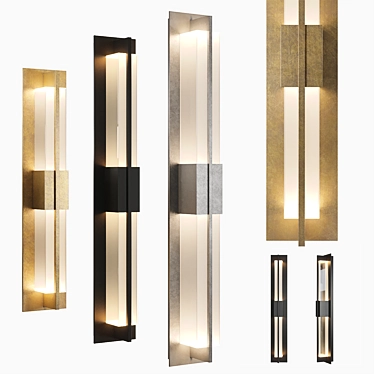 Versatile LED Double Axis Sconce 3D model image 1 