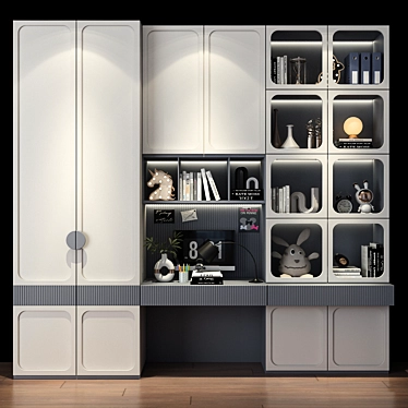 Customizable Children's Furniture Set 3D model image 1 