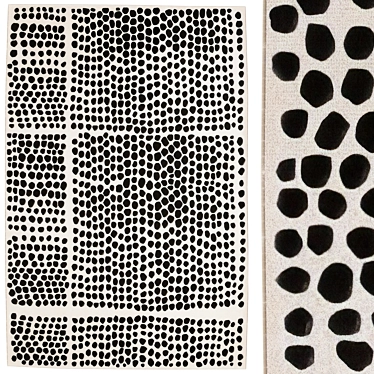 Abstract Dot Pattern Pois Rug 3D model image 1 