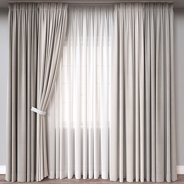 Versatile 3D Curtain Models Set 3D model image 1 