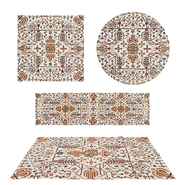 Rug Set with VRayFur 3D model image 1 