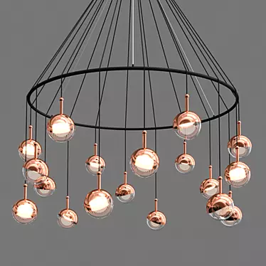 Designer Dora P12 Chandelier 3D model image 1 