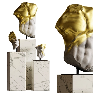 Sculpture Composition Poly Art 3D model image 1 