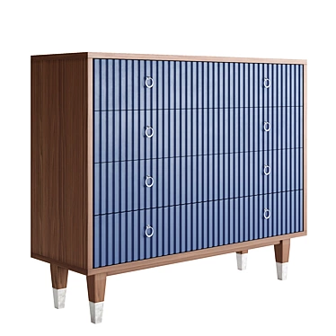  Modern Style Wood Dresser 3D model image 1 