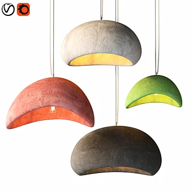 Modern Grace Pendant Light 3D model image 1 