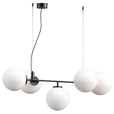 Modern Starburst Pendant Light 3D model image 1 