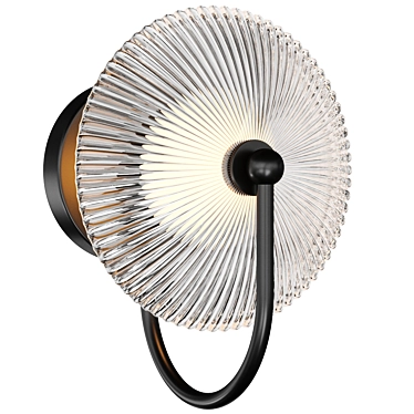 Round Relief Wall Light Alora 3D model image 1 