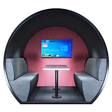 4-Person Meeting Pod for Offices 3D model image 1 