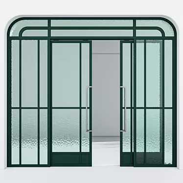 Modern Aluminium Door Model 351 3D model image 1 
