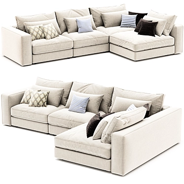 Luxury Blanche Soho Sofa 2017 3D model image 1 