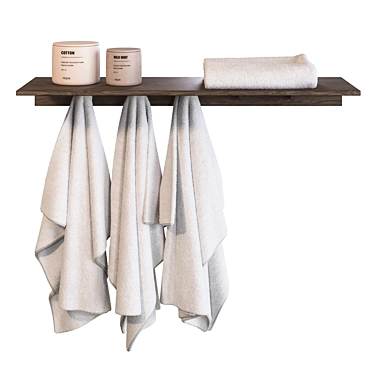 Hanging Towel Decor Set 3D model image 1 