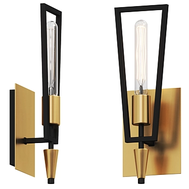 Modern Maxim Wings Sconce Lighting 3D model image 1 