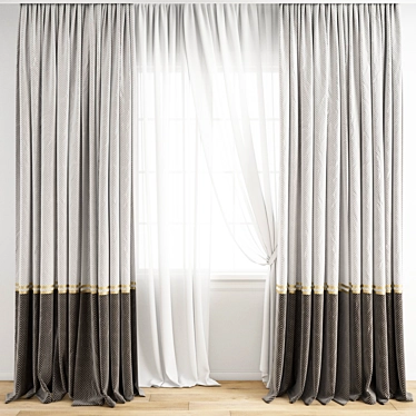 Polygonal Model Curtain 792 3D model image 1 