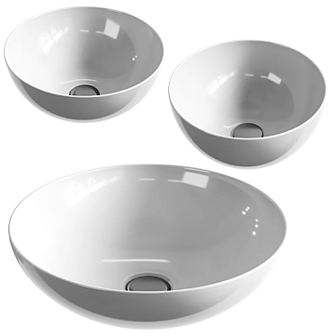 Modern Crosswater Circus Basin Trio 3D model image 1 