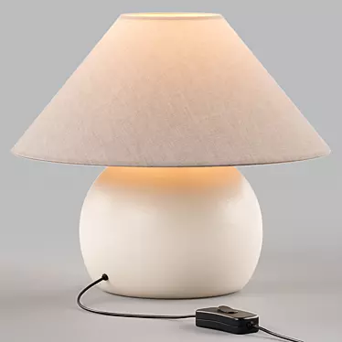 Thena Ceramic Urban Table Lamp 3D model image 1 