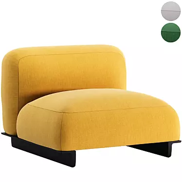 Modern Design Ralik Armchair 3D model image 1 