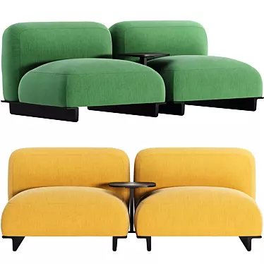 Arper Ralik 2-Seat Module 3D model image 1 