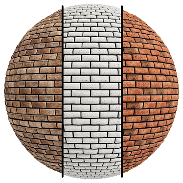 3 Type Grouting Brick Texture 3D model image 1 