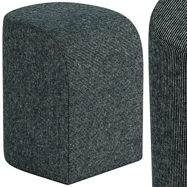 Tilly Small Ottoman | High-Res Texture 3D model image 1 