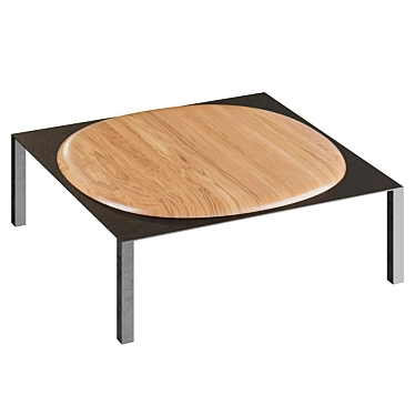 Modern Rustic Split Coffee Table 3D model image 1 