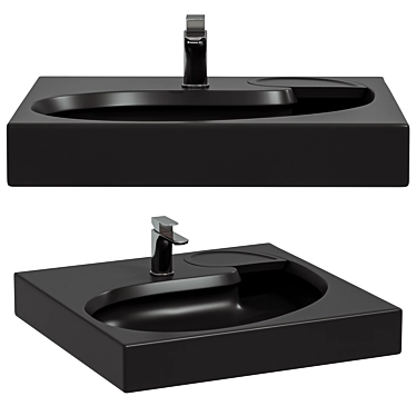  STWORKI Dublin Black Matte Sink 3D model image 1 