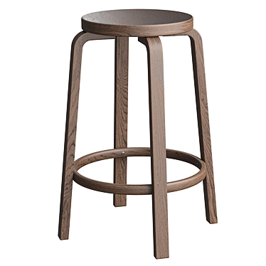 Sleek Modern Artek Bar Stool 3D model image 1 