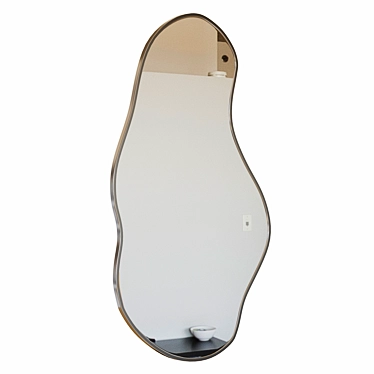 Sleek Modern Pond Mirror Designed 3D model image 1 