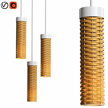 Radiant Sunset Pendant Light 3D model image 1 