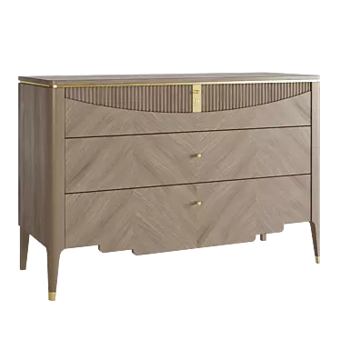 Carpanese 3-Drawer Chest, Furnishings 3D model image 1 