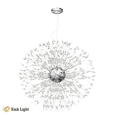 Dalí Crystal Pendant Chandelier 3D model image 1 