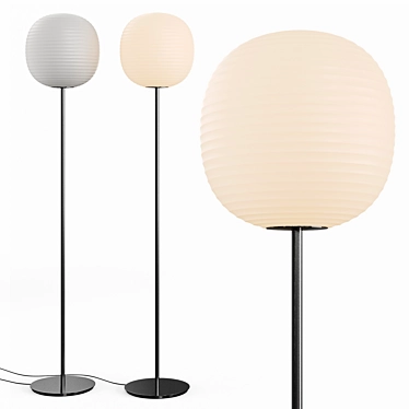 Sleek Lantern Floor Lamp adecuate 3D model image 1 