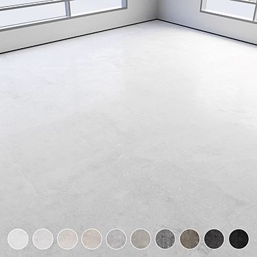 Polished Seamless Concrete Floor 3D model image 1 