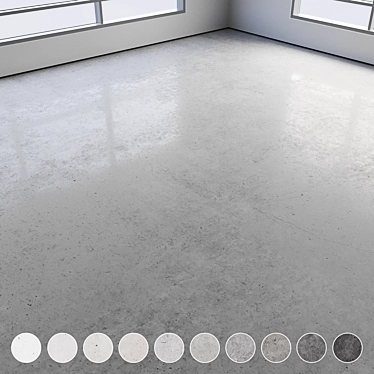 Colorful Seamless Polished Concrete Floor 3D model image 1 