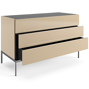 Modern Molteni 606 Chest 120cm 3D model image 1 