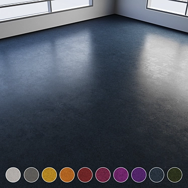 Colorful Seamless Epoxy Flooring 3D model image 1 