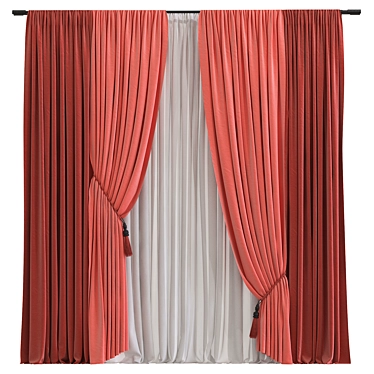 Refined Curtain №363 3D model image 1 