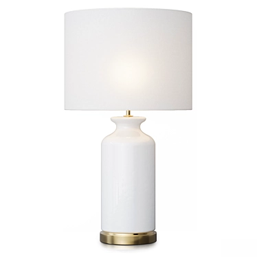 Elegant Table Lamp Barbara 3D model image 1 