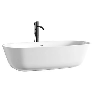 Elegant Antoniolupi Oval Bath 3D model image 1 