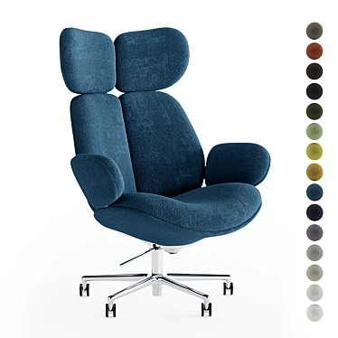 Luxury Office Armchair PULP 3D model image 1 