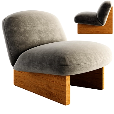 Jardan Ziggy Armchair & Ottoman 3D model image 1 