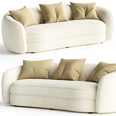 Elegant Eichholtz Blaine Sofa 3D model image 1 
