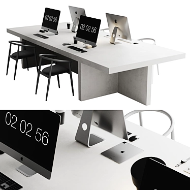 Ergonomic Workstation 13 3D model image 1 