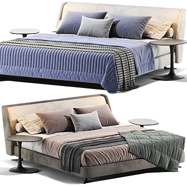 Sleek Spencer Bed Design 3D model image 1 